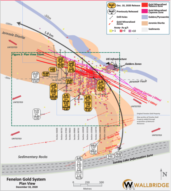 Figure 1. Fenelon Gold, Plan View